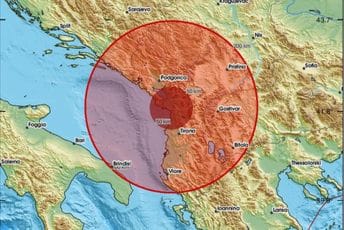 Zemljotres zatresao Albaniju: Osjetio se i širom Crne Gore Zemljotres zatresao Albaniju: Osjetio se i širom Crne Gore