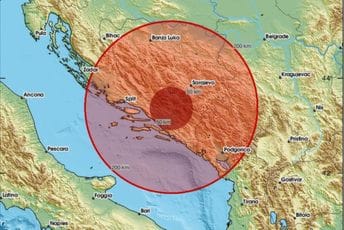 Zemljotres u BiH: Epicentar blizu Mostara Zemljotres u BiH: Epicentar blizu Mostara