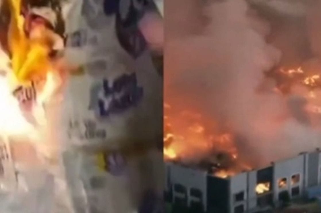 (VIDEO) “Trebalo je da nas platite više”: Radnik zapalio skladište kompanije Kimberli-Klark u Ontariju