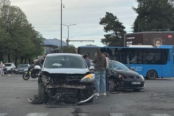 Podgorica: Udes kod Ekonomskog fakulteta