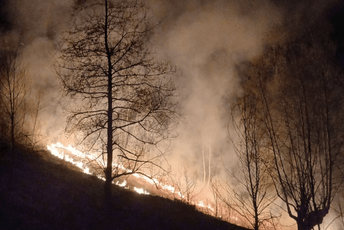 Više požara u Bijelom Polju: Jedan prijetio i objektima