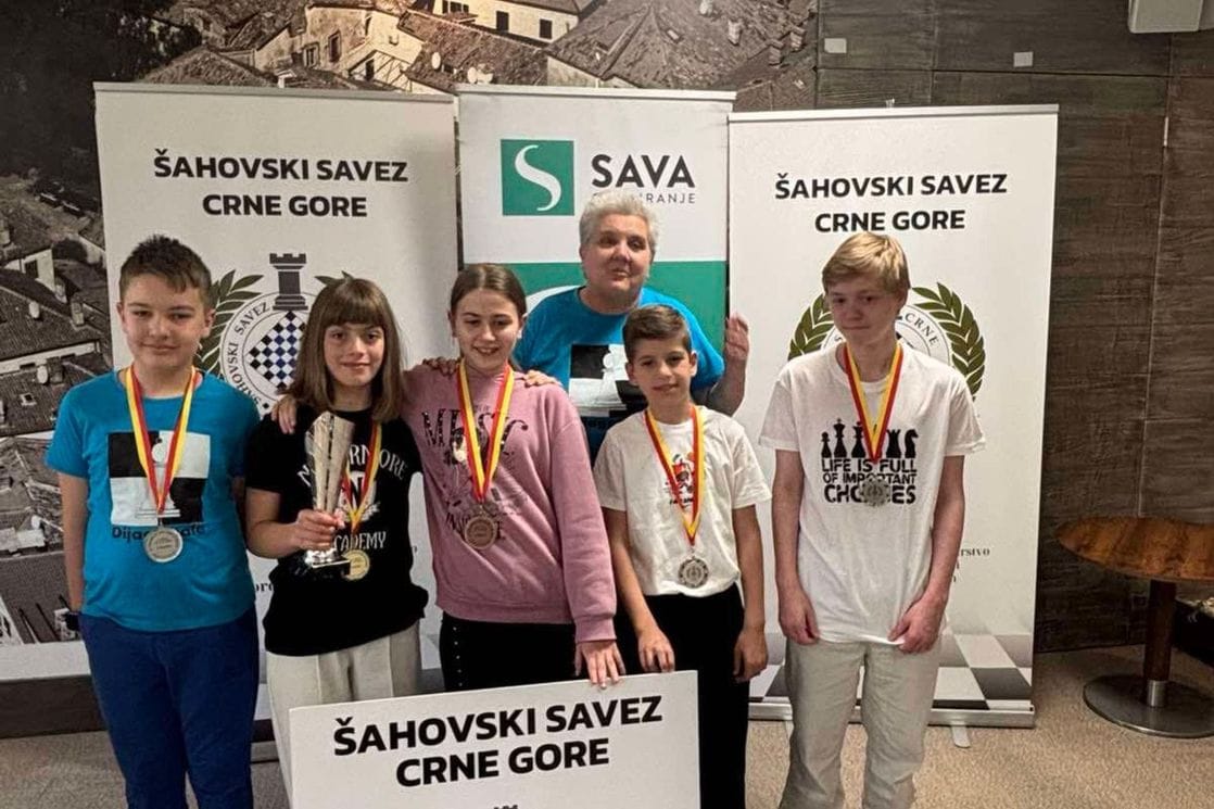 Dijagonalci uspješni na prvenstvu države u šahu: Nađa Zloković šampionka države do 13 godina