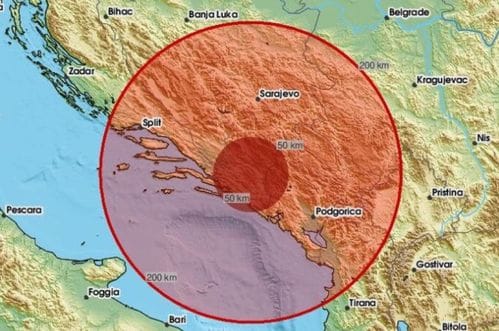 Osjetio se i u djelovima naše države: Zemljotres nadomak granice sa Bosnom i Hercegovinom