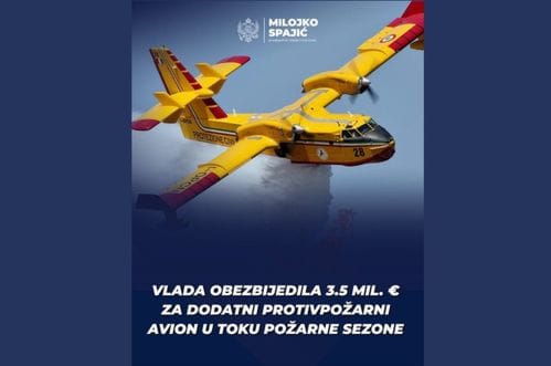 Spajić: MUP novu požarnu sezonu dočekuje sa novim protivpožarnim avionom
