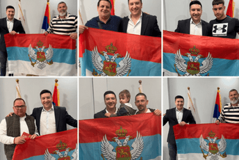 Dajković nastavio da dijeli trobojke građanima