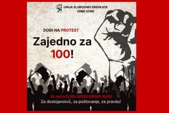 U srijedu protest Unije slobodnih sindikata