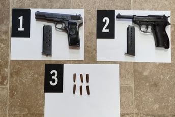 Krivična prijava protiv Ulcinjanina: Policija mu oduzela dva pištolja i municiju