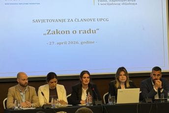 Unija poslodavaca: Izmjenama Zakona o radu se preciznije definišu pitanja probnog i prekovremenog rada...