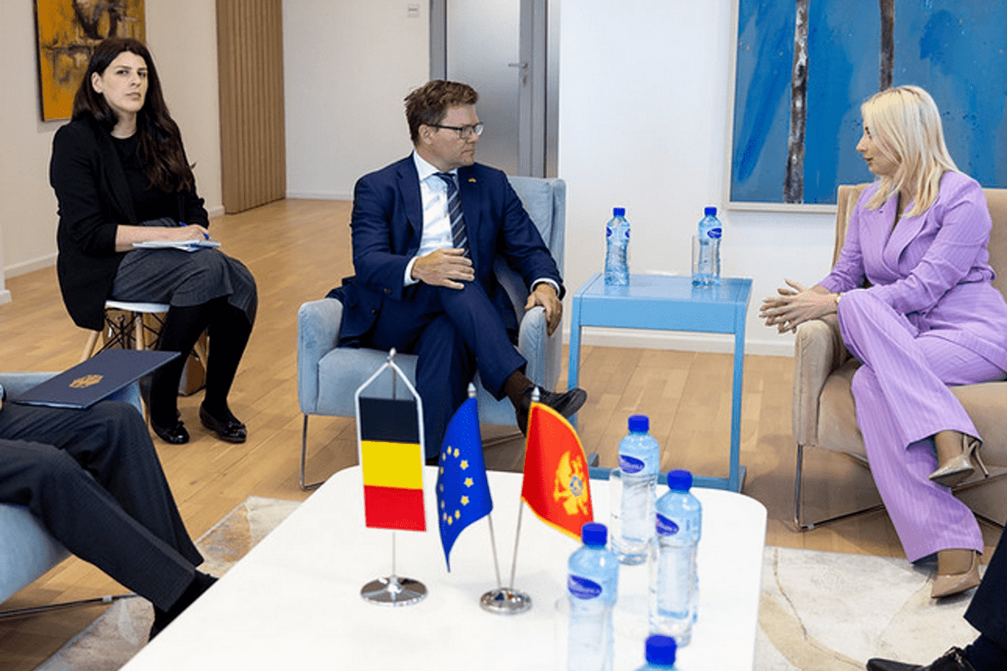 Njemački ministar dočekan uz zastavu - Belgije