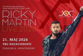 Riki Martin u Podgorici za Dan nezavisnosti