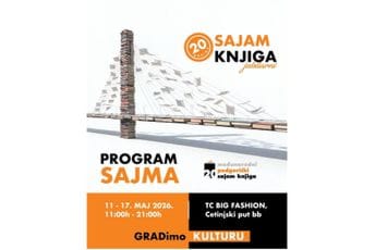 Grlić, Kovačević, Šerbedžija i mnoga druga poznata imena, veliki popusti i sjajan program na jubilarnom sajmu knjiga u Podgorici