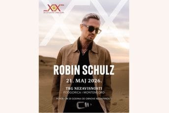 I Robin Šulc 21. maja u Podgorici I Robin Šulc 21. maja u Podgorici