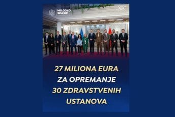Spajić: Za više od 30 javnih zdravstvenih ustanova nova medicinska oprema vrijedna 27 miliona eura Spajić: Za više od 30 javnih zdravstvenih ustanova nova medicinska oprema vrijedna 27 miliona eura