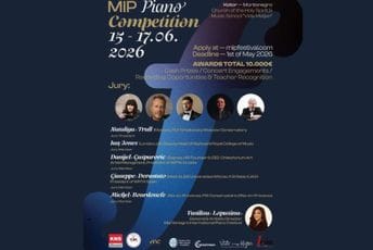 MIP Festival okuplja mlade pijaniste iz Evrope, Azije i Amerike: Rok za prijave produžen do 15. maja, nagradni fond 10.000 eura