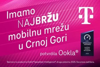 Crnogorski Telekom dobitnik Ookla® Speedtest Award™ priznanja za najbržu mobilnu mrežu u Crnoj Gori