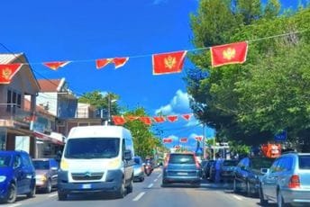 Akcija građana: Tuzi okićene crnogorskim zastavama (VIDEO)