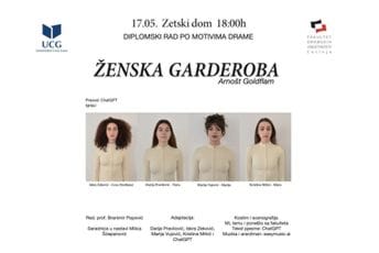Pozorište u doba vještačke inteligencije: Diplomska predstava i novo čitanje „Ženske garderobe“ večeras u Zetskom domu