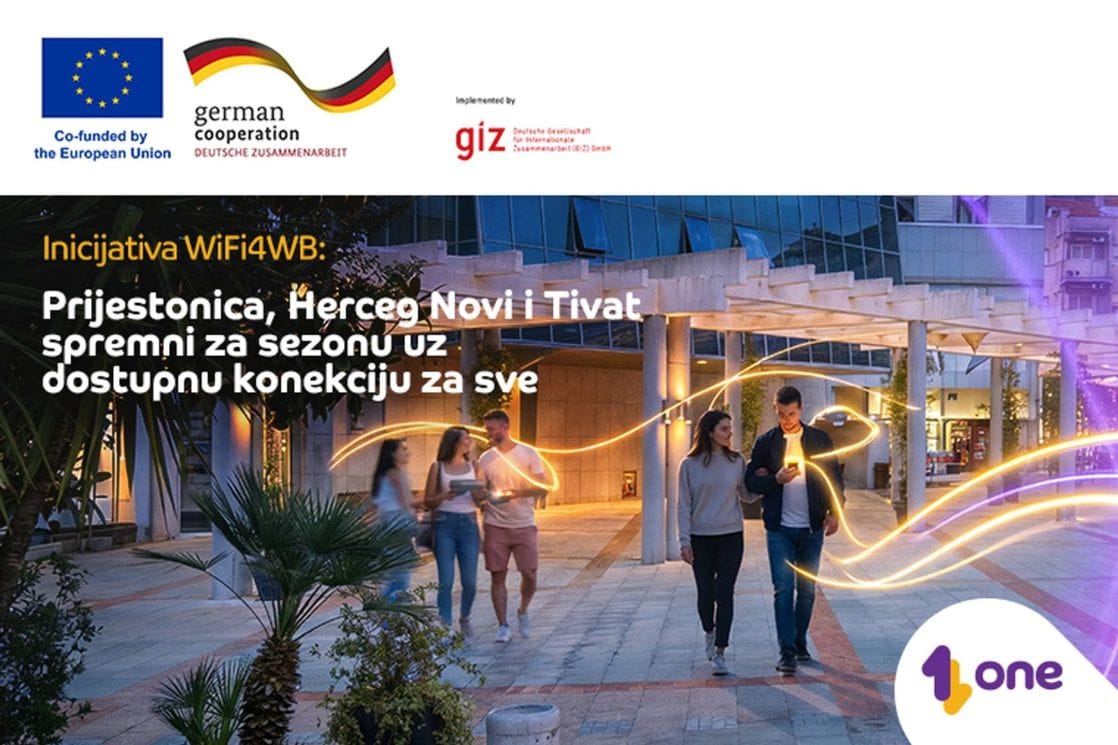 Inicijativa WiFi4WB: Prijestonica, Herceg Novi i Tivat spremni za sezonu uz dostupnu konekciju za sve
