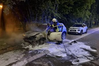 Cetinje: Zapaljena dva automobila, istraga u toku