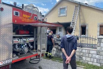 Požar u Nikšiću: Povrijeđena jedna osoba Požar u Nikšiću: Povrijeđena jedna osoba