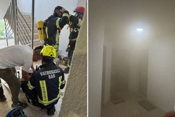Bar: Gorio stan, evakuisana jedna osoba