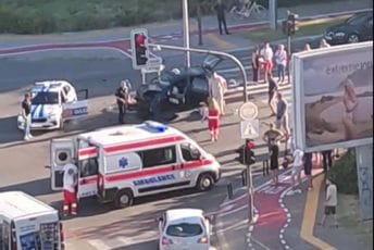 Podgorica: Udes u Moskovskoj ulici, povijeđeni transportovani u Urgentni centar