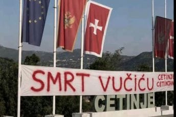 Policija: Transparenti i grafiti sa uvredljivim porukama nijesu postojali, sadržaj generisan vještačkom inteligencijom