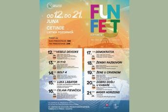 Treće izdanje Fun fest Cetinje donosi deset dana smijeha, pozorišne magije i regionalnih zvijezda Treće izdanje Fun fest Cetinje donosi deset dana smijeha, pozorišne magije i regionalnih zvijezda