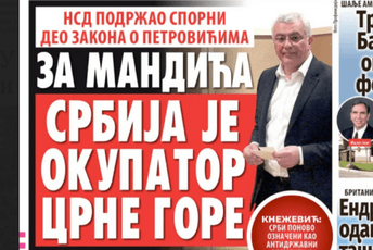 Mandić na naslovnicama srpskih medija: "Srbija mu je okupator", "Bruka dovijeka", "Krenuo Milovim stopama"...