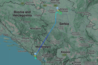Avion sa nesuđenim putnicima za Tivat sletio na beogradski aerodrom