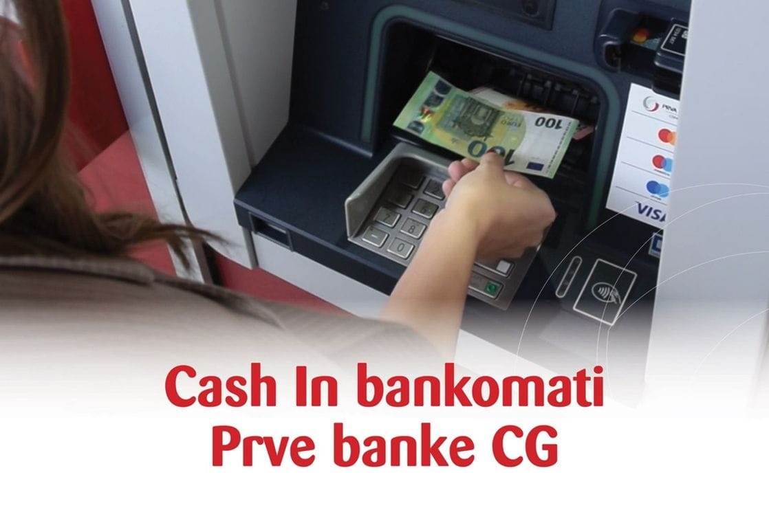 Prva banka CG od danas omogućava i uplatu novca di