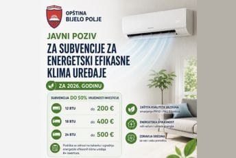 Opština Bijelo Polje raspisala Javni poziv za subvencije za energetski efikasne klima uređaje Opština Bijelo Polje raspisala Javni poziv za subvencije za energetski efikasne klima uređaje