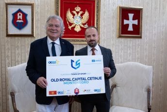 Delegacija ACES Europe na Cetinju povodom kandidature Prijestonice za titulu „European Town of Sport 2027“ (FOTO) Delegacija ACES Europe na Cetinju povodom kandidature Prijestonice za titulu „European Town of Sport 2027“ (FOTO)