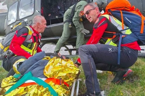 (FOTO) Akcija na Durmitoru: Helikopterom spašen povrijeđeni planinar iz Belgije