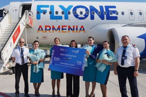 TIA dočekao FlyOne Armenia i obnovio direktnu vezu sa Jerevanom