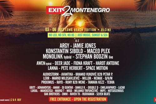 Poznata satnica i kompletan program Exit to Montenegro u Ulcinju