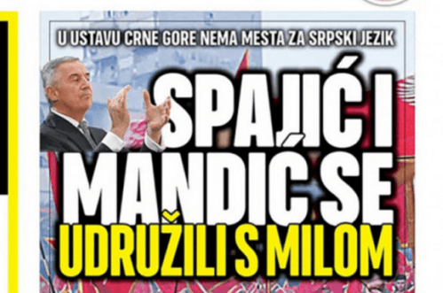 Srpski mediji sjutra opet o Crnoj Gori: "Šamar za Srbe, Spajić i Mandić se udružili sa Milom..."