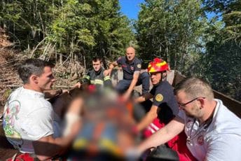 Bijele Poljane: Na muškarca palo drvo, spasili ga vatrogasci