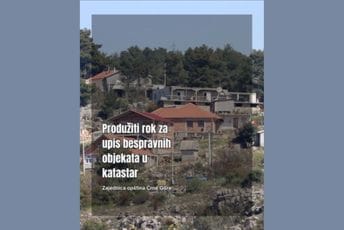 Zajednica opština inicirala izmjenu zakona: Produžiti rok za upis bespravnih objekata u katastar
