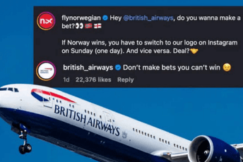 Izgubili opkladu, pa promijenili logo: Norveška aviokompanija nakon poraza na SP na dan postala postala British Airways