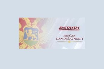 Bemax čestitao Dan državnosti: Zajedno gradimo bolju budućnost Bemax čestitao Dan državnosti: Zajedno gradimo bolju budućnost