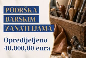 Raspisan javni poziv za podršku barskim zanatlijama: Opština opredijelila 40 hiljada eura Raspisan javni poziv za podršku barskim zanatlijama: Opština opredijelila 40 hiljada eura