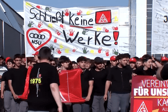 (VIDEO) Hiljade radnika u Njemačkoj protestovalo protiv zatvaranja fabrike Audija (VIDEO) Hiljade radnika u Njemačkoj protestovalo protiv zatvaranja fabrike Audija