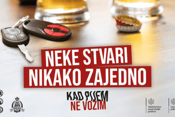 Nastavlja se kampanja “Kad pijem ne vozim”: Odgovornost počinje prije nego što sjednemo za volan Nastavlja se kampanja “Kad pijem ne vozim”: Odgovornost počinje prije nego što sjednemo za volan