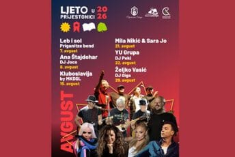 Ljeto u Prijestonici se nastavlja: Koncert grupe Leb i sol 7. avgusta, na Cetinje stižu Ana Štajdohar, Yu Grupa, Željko Vasić… Ljeto u Prijestonici se nastavlja: Koncert grupe Leb i sol 7. avgusta, na Cetinje stižu Ana Štajdohar, Yu Grupa, Željko Vasić…