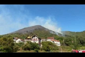 (VIDEO) Katić: Požar pod kontrolom, objekti u Baošićima i Bijeloj nijesu ugroženi
