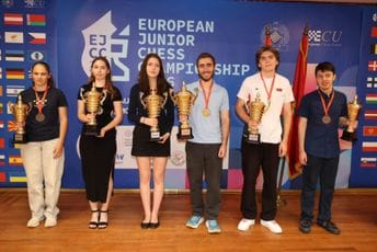 Na Cetinju završeno Evropsko omladinsko prvenstvo u šahu: Sokolovski šampion, Đurović najbolje plasirani crnogorski igrač
