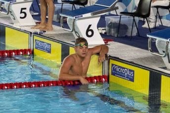 Miloš Milenković u finalu discipline 100 metara delfin Miloš Milenković u finalu discipline 100 metara delfin