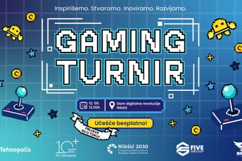 Gejming turnir u Tehnopolisu 12. septembra: Učesnici odmjeravaju snage u tri discipline, nagradni fond 2.000 eura Gejming turnir u Tehnopolisu 12. septembra: Učesnici odmjeravaju snage u tri discipline, nagradni fond 2.000 eura