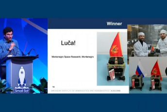 Luča ispisala istoriju: Prvi crnogorski satelit osvojio prestižnu nagradu u SAD Luča ispisala istoriju: Prvi crnogorski satelit osvojio prestižnu nagradu u SAD